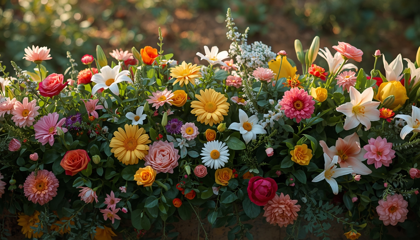 Blomsterbed arrangement fra Squidraloph